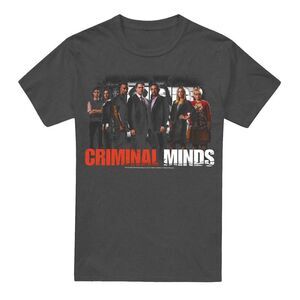 Criminal Minds Unisex Adult The Brain Trust T-Shirt / Charcoal